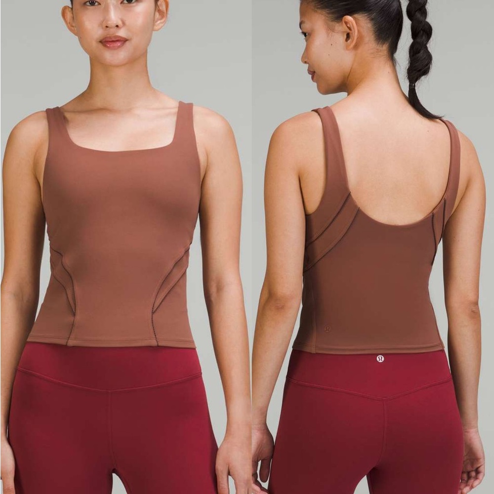 Lululemon | Nulu and Mesh-Back Shelf-Bra Yoga Tank Top